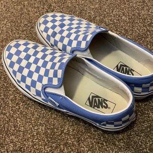 Blue slip on vans